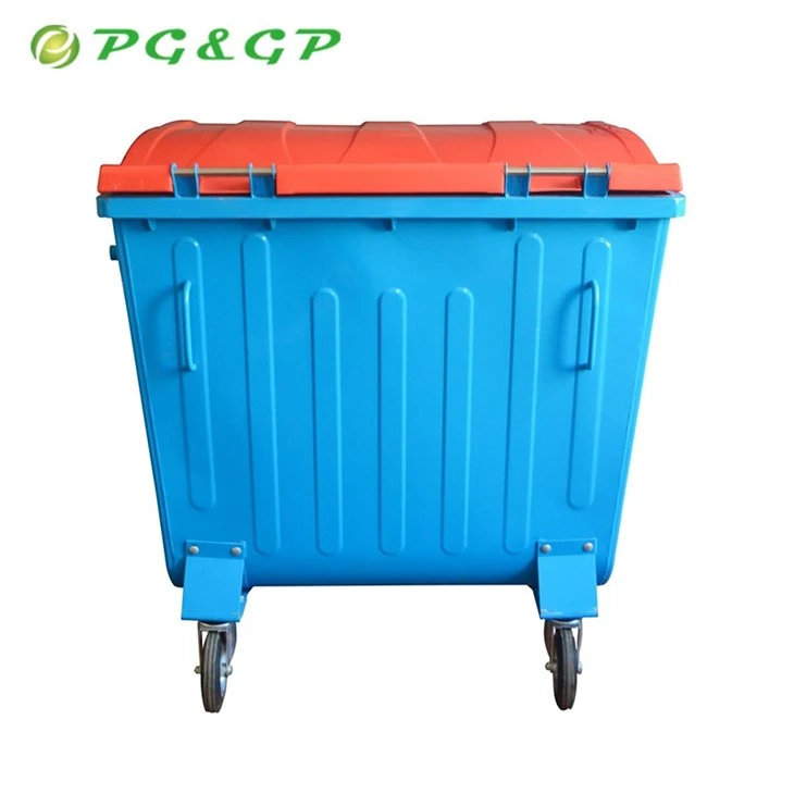Galvanized Steel Garbage Can With Lid
